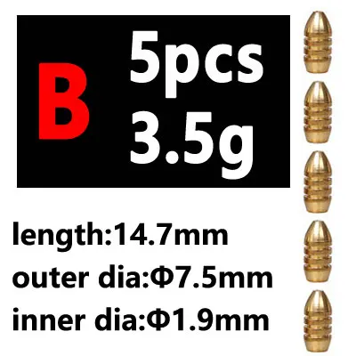 5pcs B type 3.5g