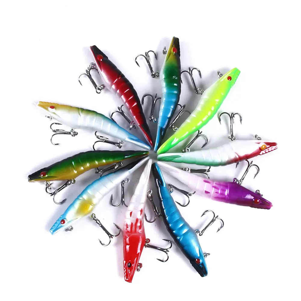 Señuelos de pesca de camarón biónico, cebo duro de 85mm/9g, Wobblers artificiales de hundimiento para Lucio, Carpa, Trucha, aparejos de pesca, 1 ud. - imagen 2