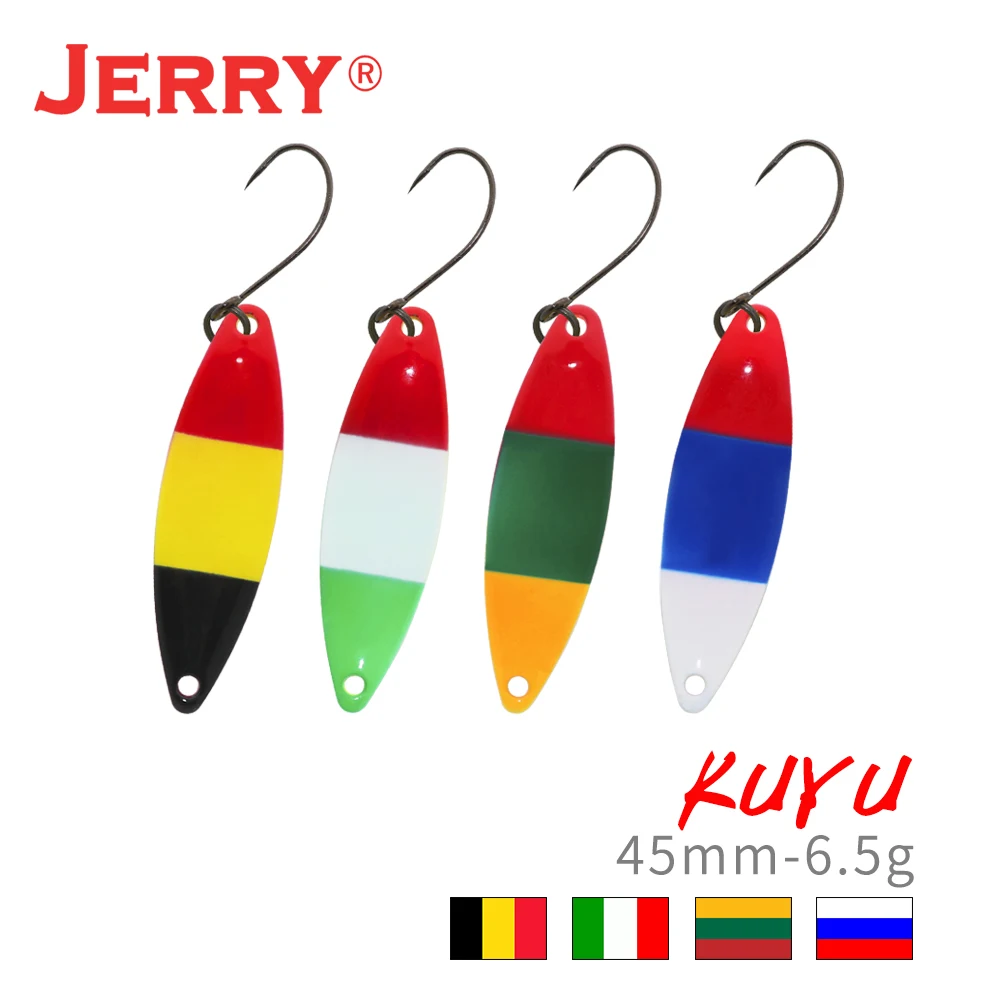 Jerry-señuelo de pesca de Metal ultraligero, Wobblers, cuchara, cebos duros, trucha de salmón, cebo Artificial, Pike, perca, Kit de señuelo giratorio