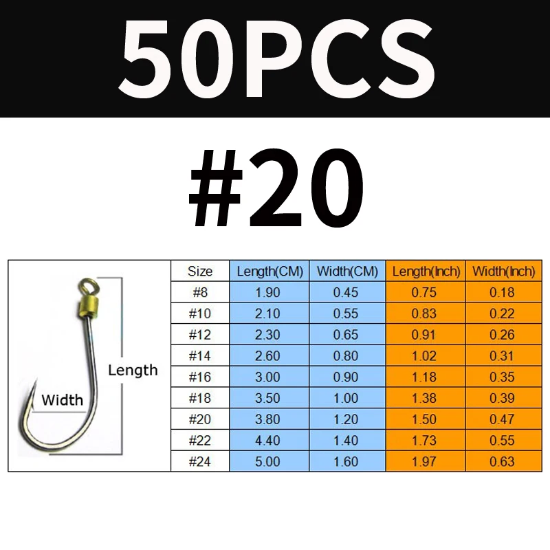 50pcs Size 20