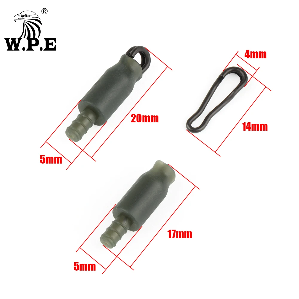 W.P.E-accesorios de Pesca de carpa, aparejo de perno, cuentas Dura, método de alimentador, conector de línea de Pesca de carpa, aparejos de Pesca, 10 uds. - imagen 2
