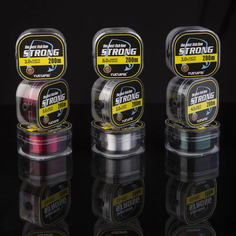 Sedal de nailon superfuerte para pesca de carpa, hilo de monofilamento de Material japonés, 200M 2-35LB - imagen 2