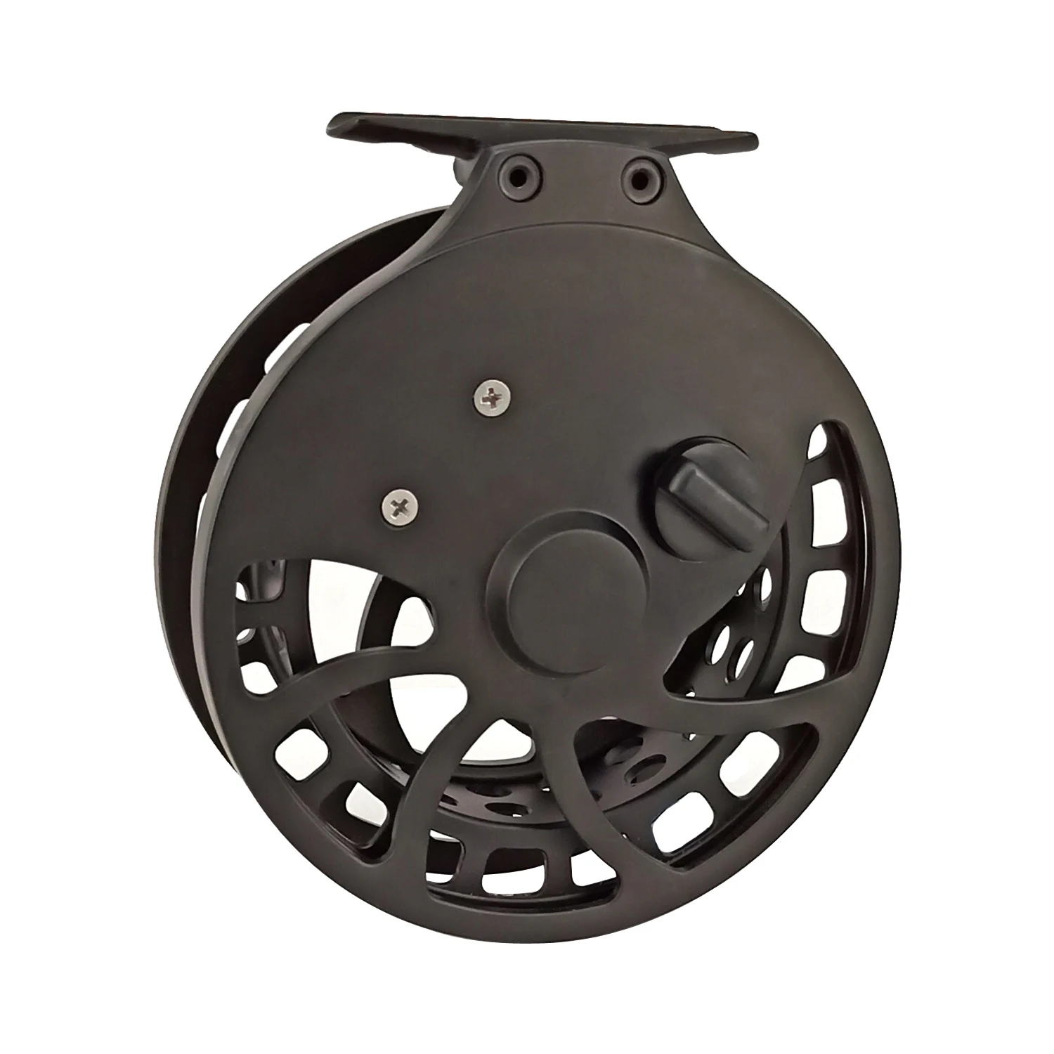 Aventik-carrete flotante de pesca con mosca, accesorio CNC de corte mecanizado, Pin central, pies altos, cabeza de acero para salmón, superligero, nuevo