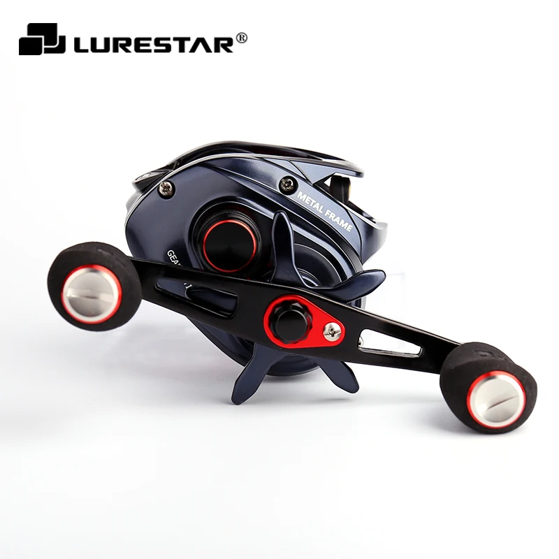 LURESTAR-carrete de pesca BATTLE-X M11, accesorio totalmente de Metal, Baitcasting, 255g, 8kg, potencia de arrastre 1BB 10 +, relación 6,3: 1, para agua salada/dulce - imagen 4