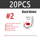 20pcs Size 2 Black