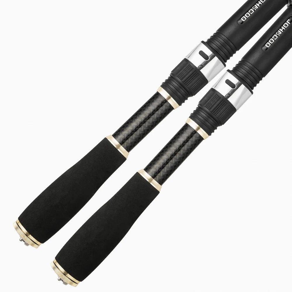 Caña de pescar telescópica de fibra de carbono, caña de pescar para carpa, fácil de llevar, 1,8 M-3,0 M - imagen 3