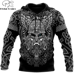 Mjolnir-Sudadera con capucha para hombre, ropa de calle Unisex con estampado 3D de tatuaje Odin, jersey con cremallera, chaqueta informal, chándal KJ0196