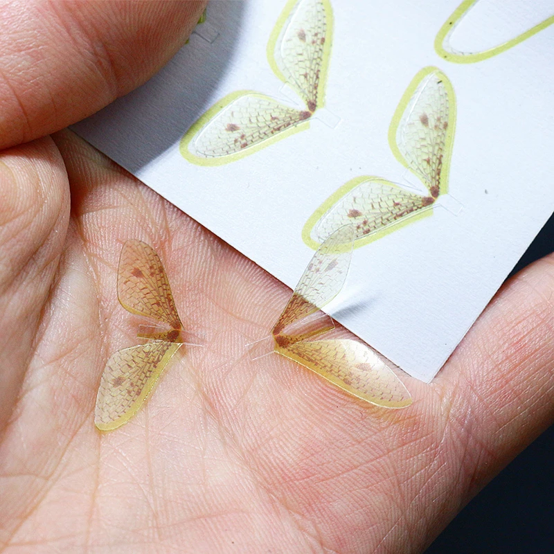 Royal Sissi-Juego de 80 Uds. De alas mayfly realistas precortadas súper finas para adultos, materiales finos y flexibles para atar moscas para Señuelos de pesca de trucha - imagen 2