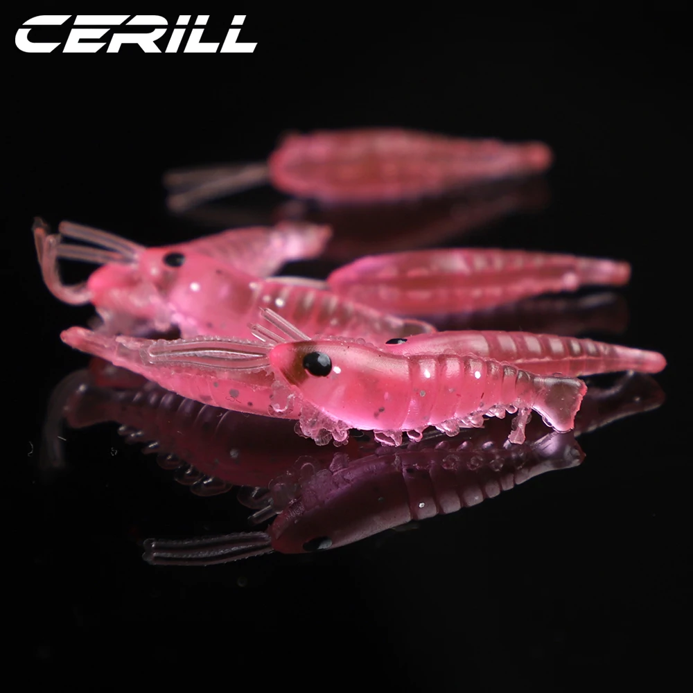 Ceril Swimbait de silicona lumínico para carpa, lubina y camarón - imagen 5