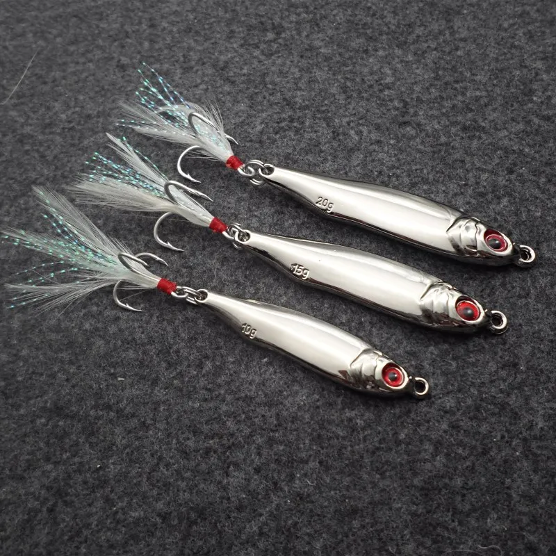 Señuelos de pesca Jigging de fundición superlarga, señuelo de cuchara para curricán, cebo para peces enfermos, lápiz de plantilla de Metal, 7g-20g, 1 pieza, venta - imagen 5