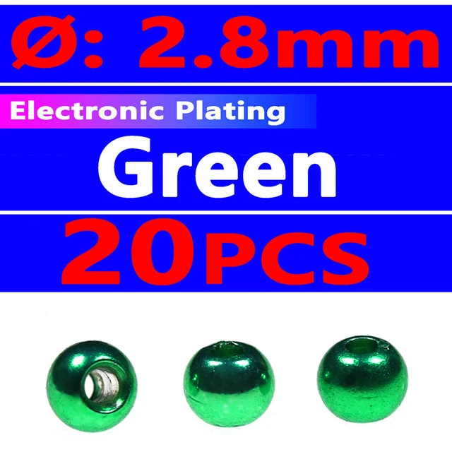 20pcs green 2.8
