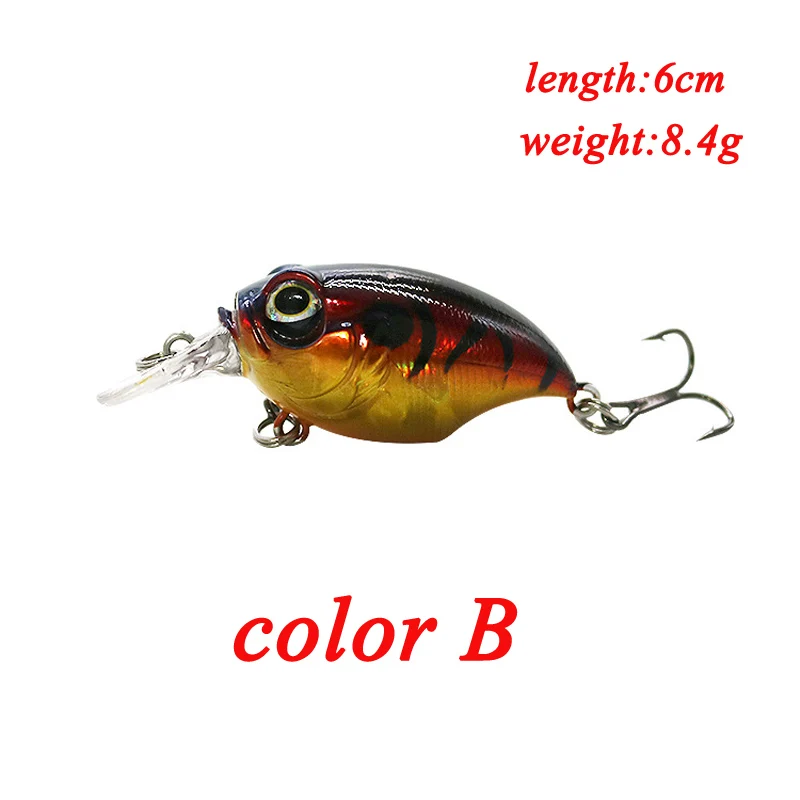 Crankbait-señuelo de pesca de alta calidad, cebo flotante de 60mm/8,4g, para trucha, buceo, Wobbler, aparejos de cebo de 1,3 m