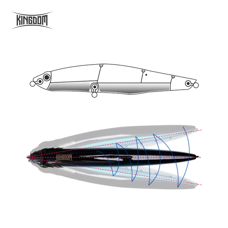 Kingdom-Señuelos de Pesca de hundimiento vibratorio, cebos duros artificiales, cebo Wobbler, aparejos de pesca de Lucio, 20g, 30g - imagen 5