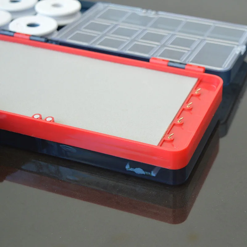 Caja de aparejos de pesca multifuncional de doble capa, estuche de almacenamiento para flotadores de pesca, accesorio de tablero de bobinado de línea J385, 51x10x5CM - imagen 4