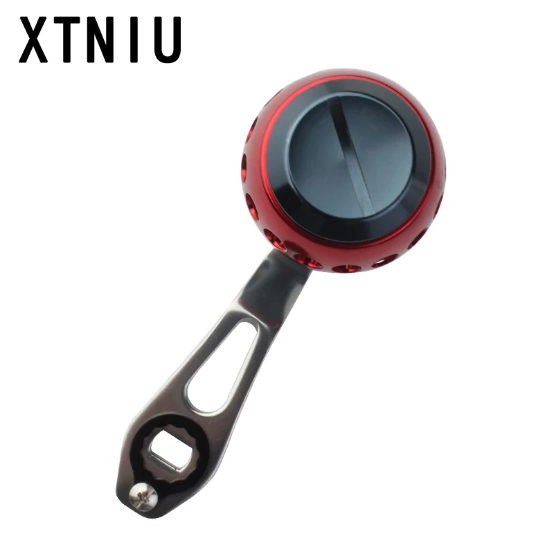 EKfan 1pc 80mm Length 8*5mm Hole Fishing Reel Handle Aluminum Alloy Knob Diamater for Fishing Tackle parts - imagen 4
