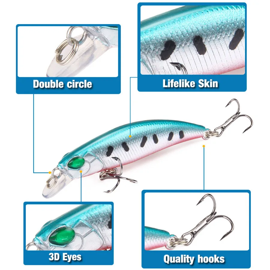 Señuelo de Pesca Artificial, anzuelos de Pesca duros, Swimbait Sea, 1 ud. - imagen 2