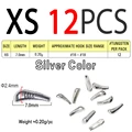 12PCS Silver XS