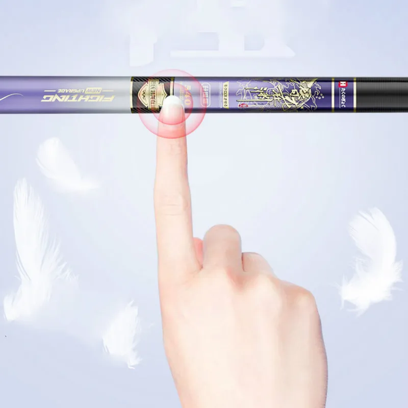 Caña De pescar De fibra De carbono para carpas, caña De pescar De 3,6 m-7,2 m, 4H, 5H, 6H, dureza De Taiwán, Olta De Pesca, 46T - imagen 3