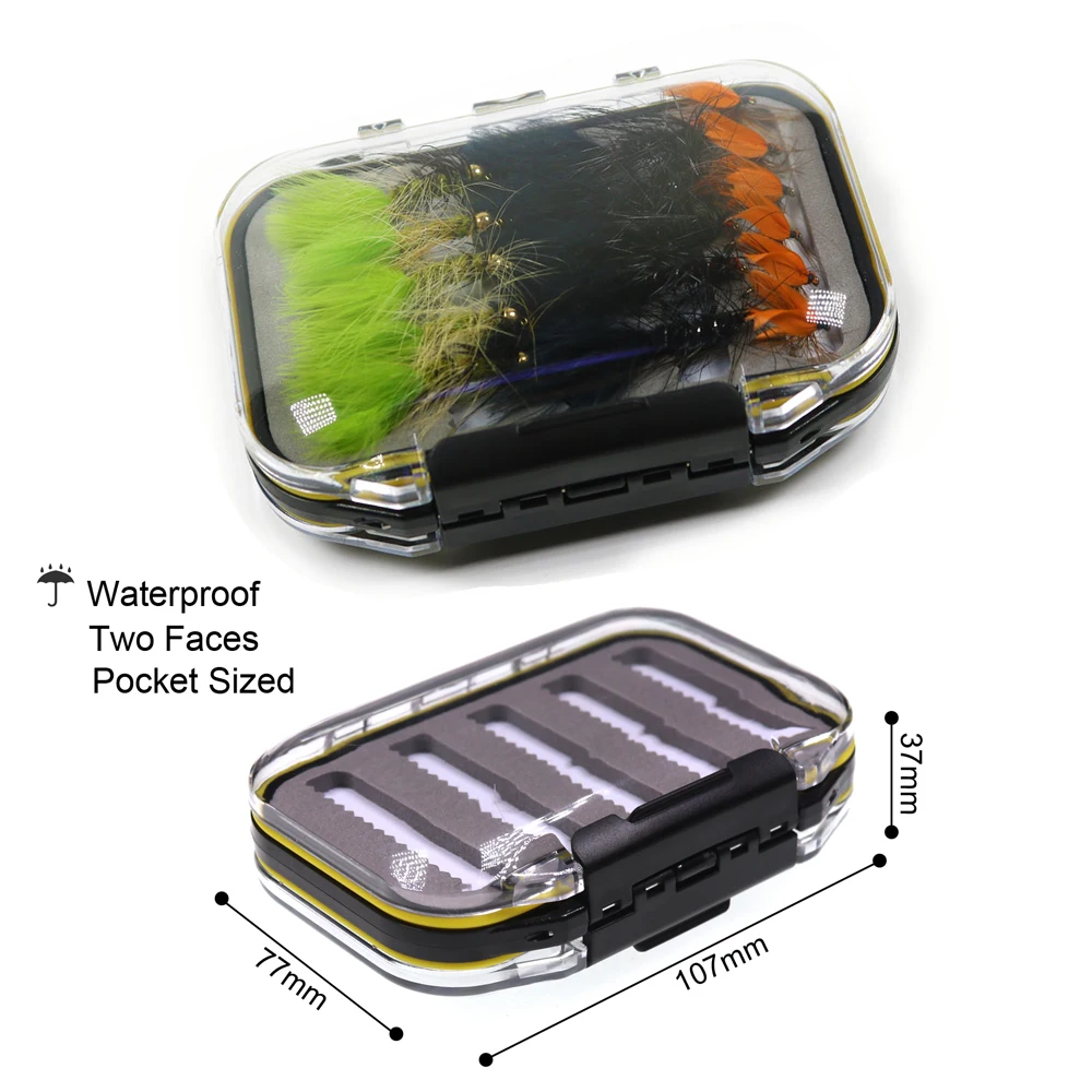 ICERIO 32 Uds moscas de pesca con mosca Wooly Bugger Streamer mosca húmeda trucha pesca señuelo caja aparejos - imagen 2