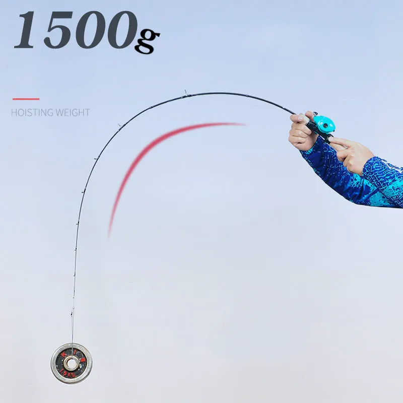 Caña De pescar De fibra De carbono, caña De pescar con señuelo, De 1,37 M, 1,68 M, 1,8 M, 1,98 M - imagen 4