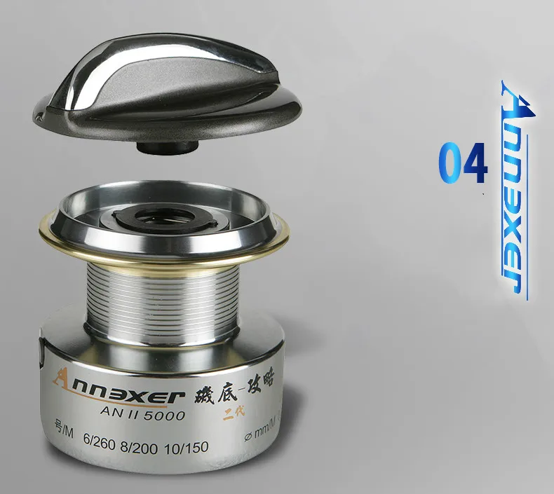 Okuma-carrete De Pesca De agua dulce y salada, accesorio De arrastre De 12KG, Ratio De engranaje 5000: 1, 6000s, 5,0 s - imagen 5