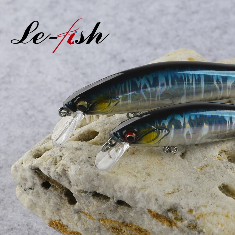 Le fish 100mm 13,5g 80mm 10,5g modelo caliente Señuelos de pesca cebo duro minnow calidad profesional minnow