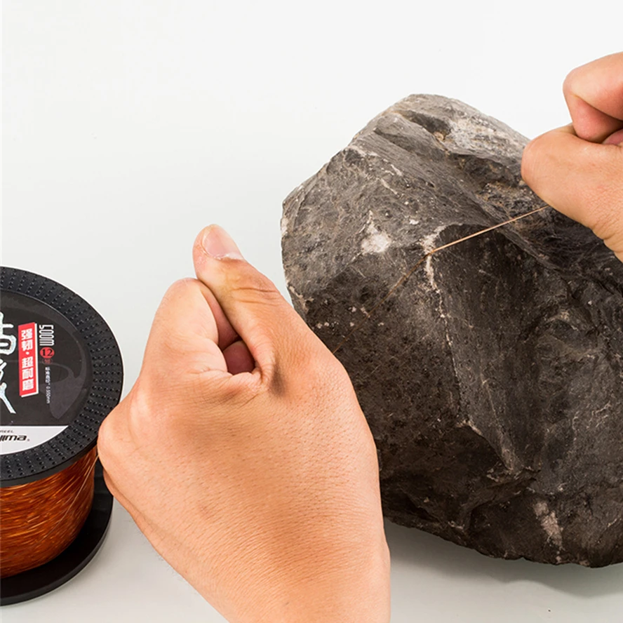 Sedal de pesca de 500M, monofilamento de nailon superfuerte, cables antiabrasión duraderos para invierno, accesorios de aparejos de pesca de carpa y lubina