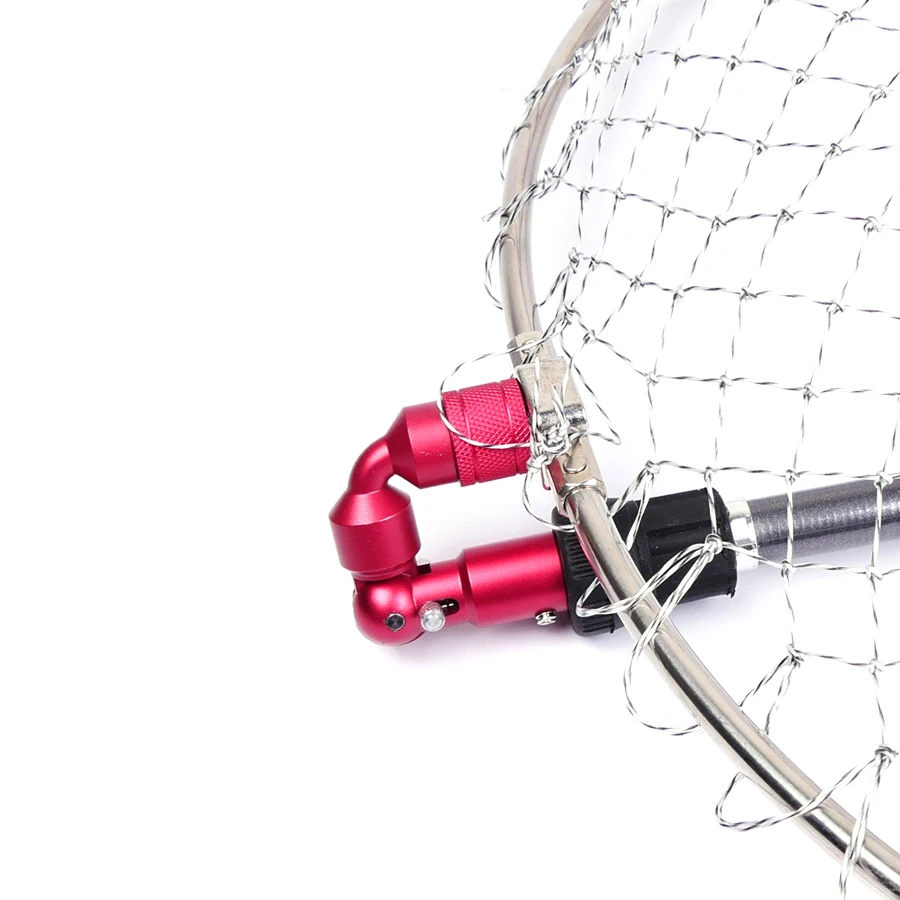 Herramienta de redes de carpa, accesorios plegables de inclinación de pesca gruesa, Conector de liberación rápida, junta de Barbel, Red de aterrizaje de aleación de aluminio - imagen 3