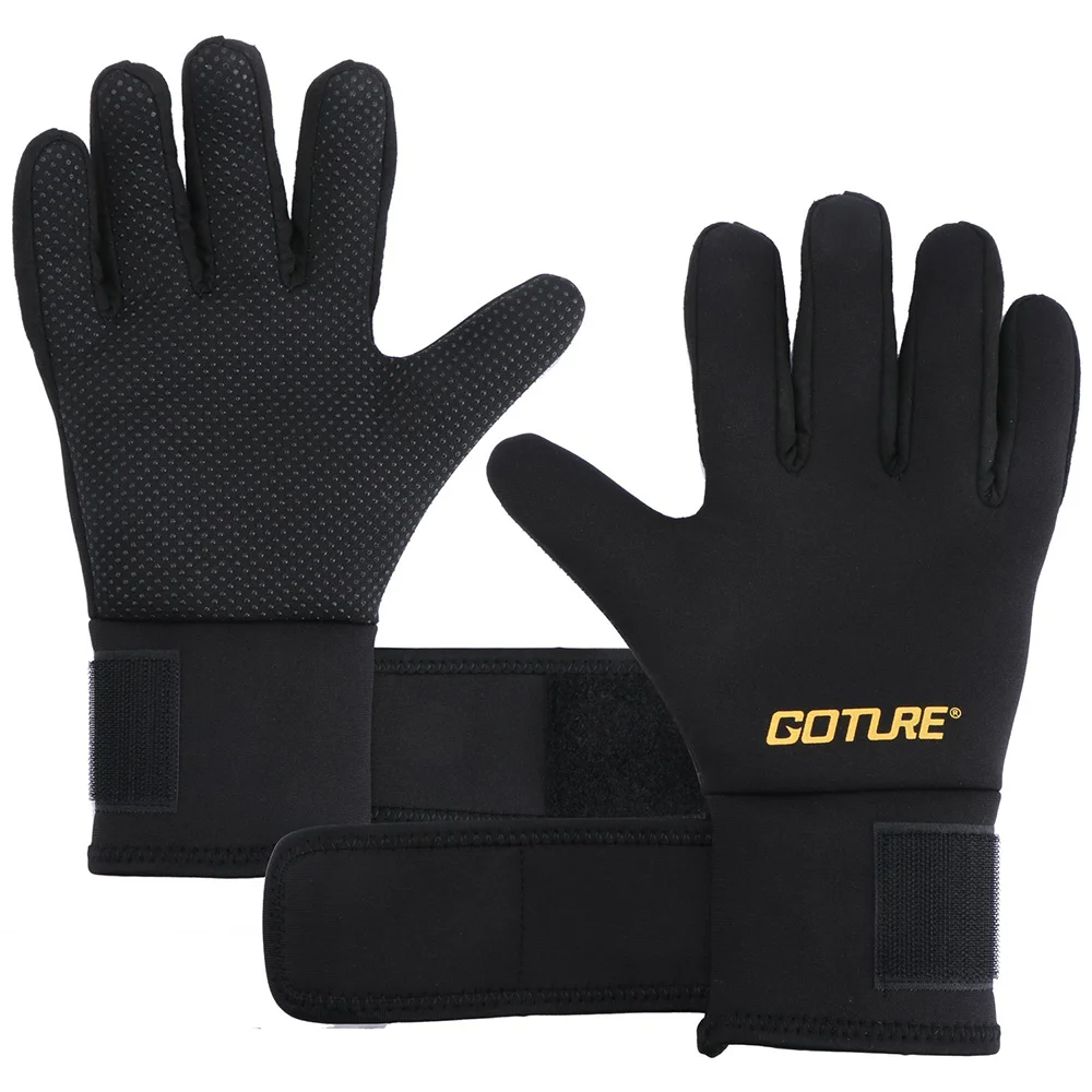 Goture-guantes de pesca impermeables para hombre y mujer, manoplas de dedo completo L/XL para ciclismo, senderismo, escalada, antideslizantes, Invierno - imagen 2