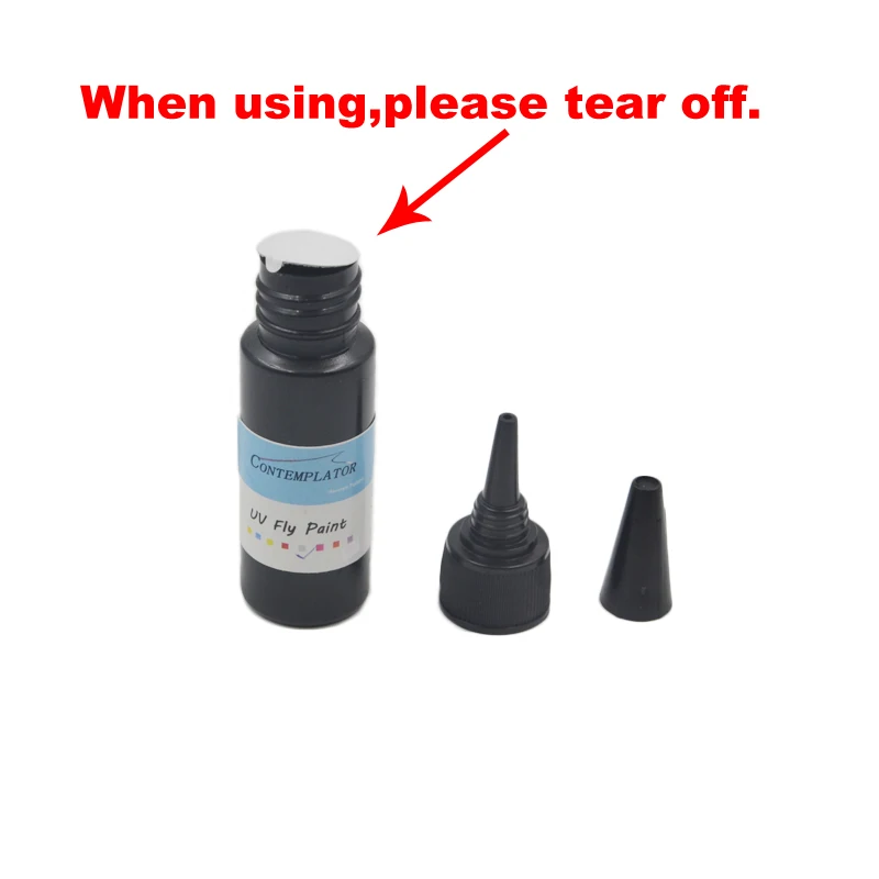 Botella de 20ml de pegamento Super UV, 6 colores opcionales, pegamento de pintura UV, pegamento de resina transparente de grosor medio, accesorios de atado de moscas - imagen 4