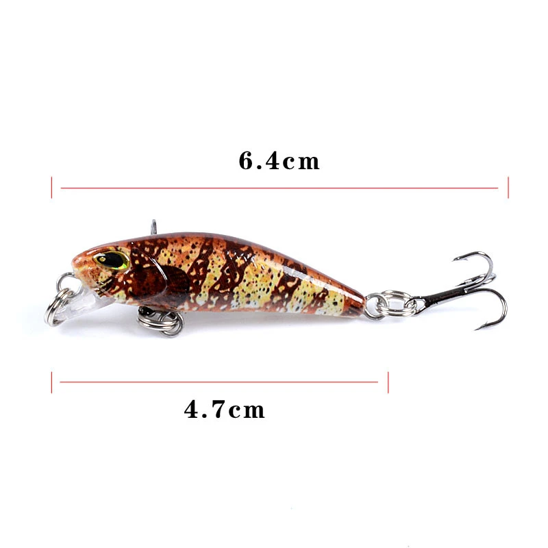 Señuelo de pesca de pececillo hundido, cebo Artificial duro Wobblers, 4,7 cm, 3,8g, Jerkbait, Crankbait, Lucio, cebos de plástico, aparejos de pesca - imagen 2