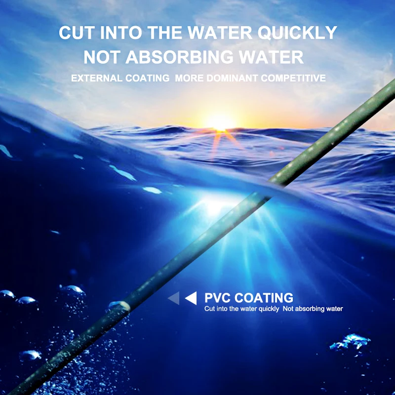 Mosodo-Línea de anzuelos recubierta de carpa, 15m, 15lb, 25lb, 35lb, 8 hebras, hilo trenzado de piel - imagen 5