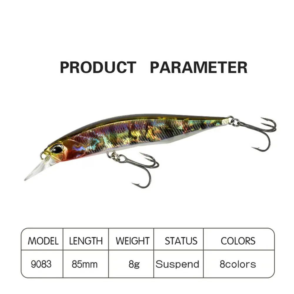 Aparejos láser de bronce, cebos Crankbaits, señuelos para pececillos, cebos de pesca flotantes, pesca de invierno, novedad - imagen 4
