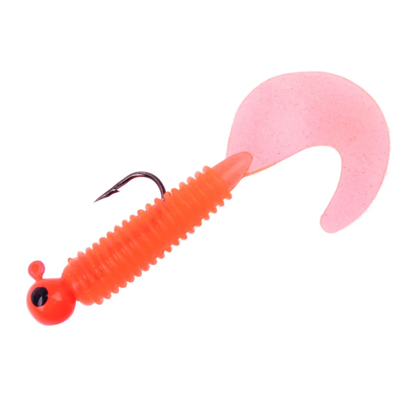 Un señuelo de pesca de colores brillantes diseñado para atraer peces