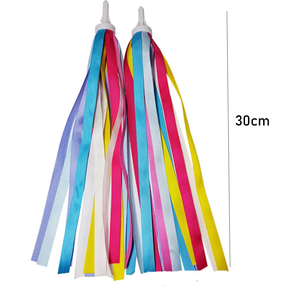 Streamers de manillar de bicicleta de colores para niños y niñas, accesorios para exterior, triciclo de ciclismo, 2 uds., 30cm - imagen 5