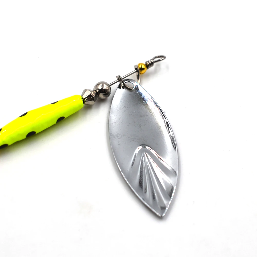 MNFT 6 uds anzuelos triples Wobblers cuchara lentejuelas Metal giratorio Spinner señuelo de pesca 4,2g/7g/10g perca Lucio aparejos de pesca giratorios - imagen 3