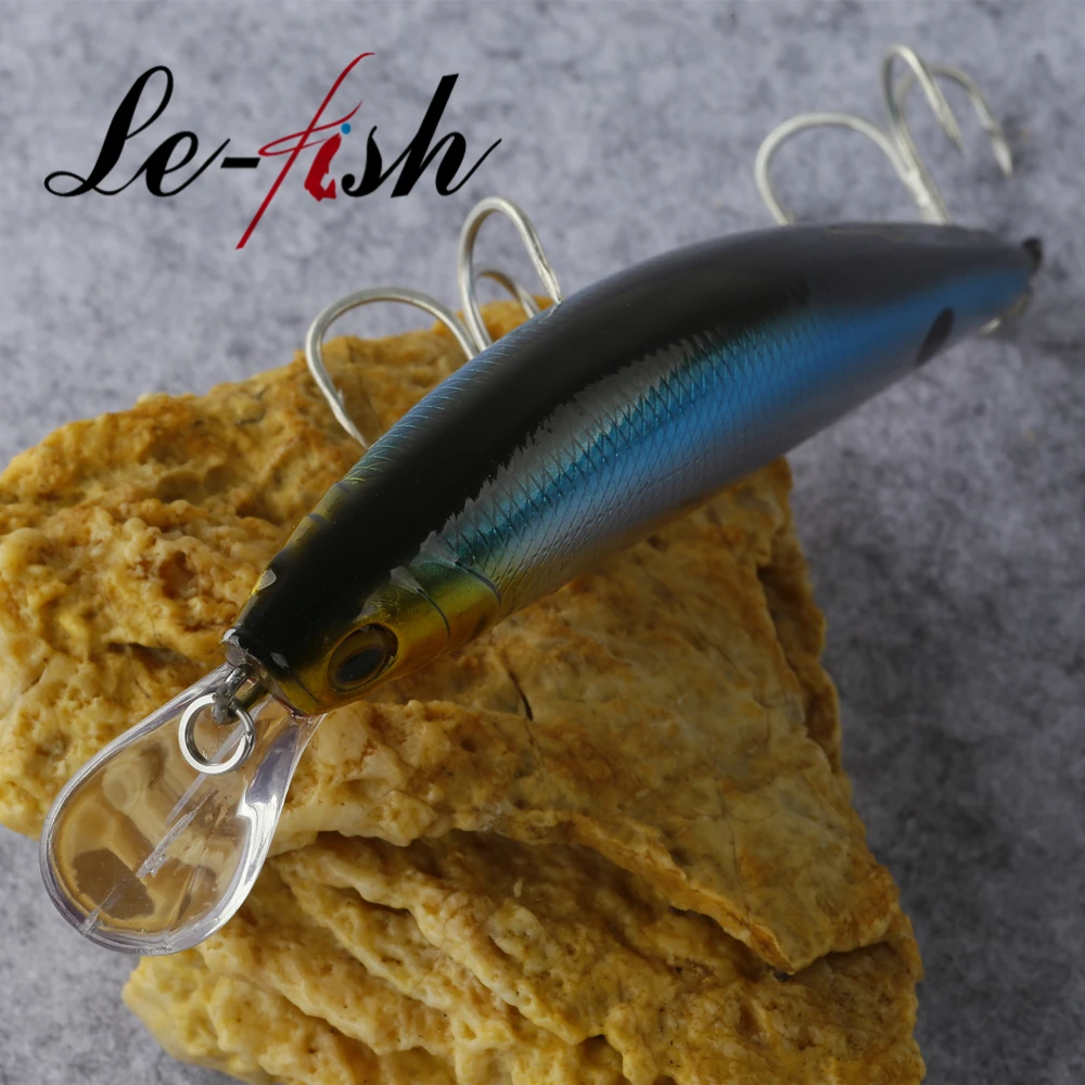 Le Fish-señuelo de pesca Wobbler que se hunde, 115mm, 50g, pececillo, Crankbait, Lucio, aparejos de pesca - imagen 2