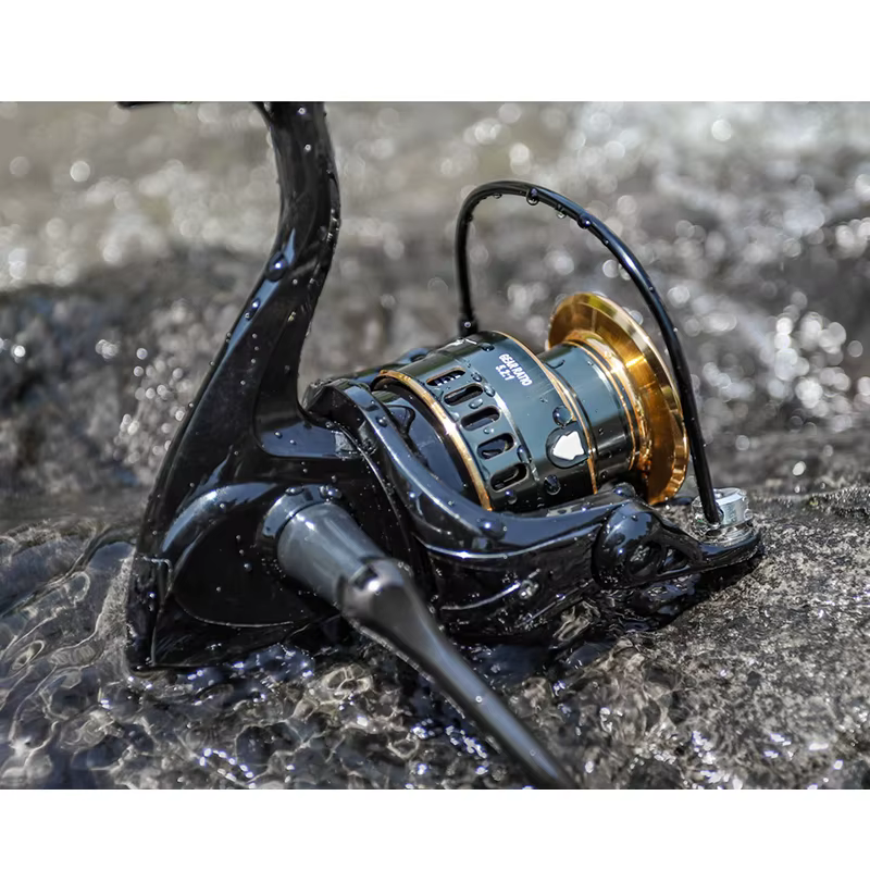 Carrete LINNHUE HE1000 spinning agua salada – Arrastre 10kg bobina metal - imagen 5