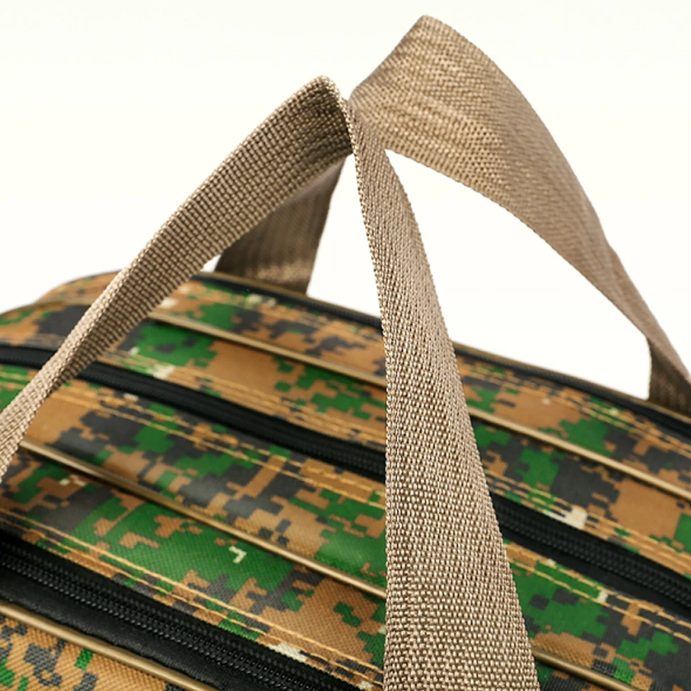 Bolsa de pesca grande de 2/3 capas, bolsa de almacenamiento multifuncional resistente al desgaste impermeable al aire libre, equipo de caña de pescar, línea de carrete, X439G - imagen 4