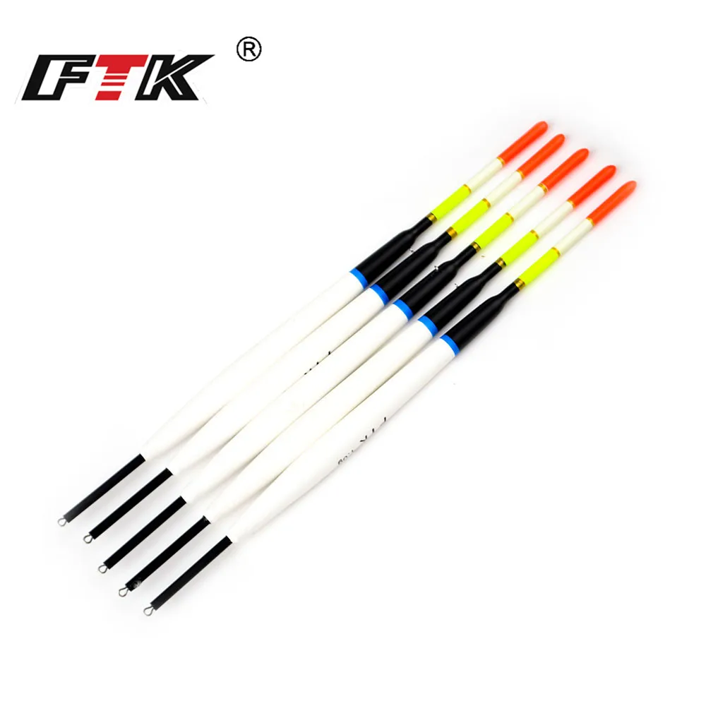 FTK-boya Vertical para pesca de carpa, 5 piezas, 1g, 2g, 3g, Barguzinsky, Fir Float, longitud 17cm-20,5 cm, accesorios de pesca - imagen 5