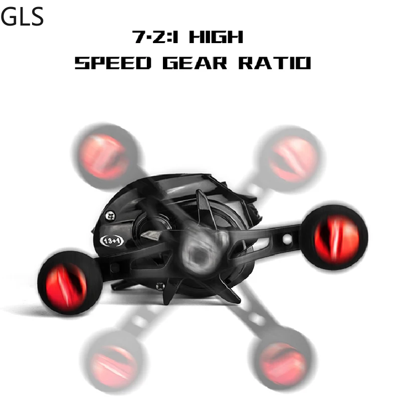 Carrete de Metal para pesca, bobina de pesca de arrastre máximo de 8kg, para agua salada/agua dulce, 2023: 7,2, 3:1, novedad de 1/6 - imagen 4