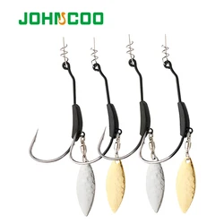 Jig Heads JOHNCOO – 4 uds pesos 2-9g con anzuelos offset