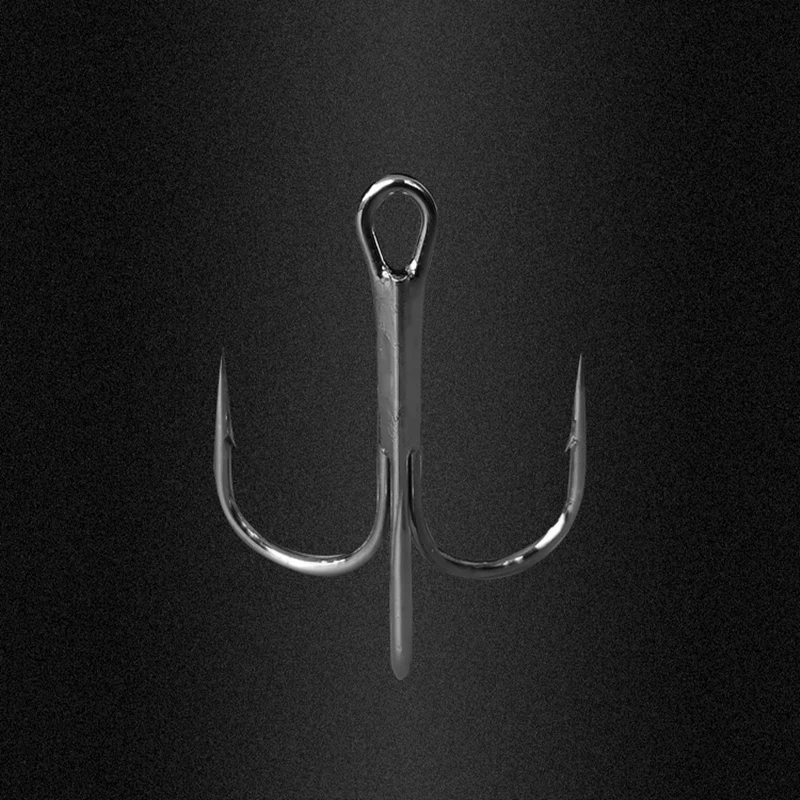 20 piezas de anzuelo afilado reforzado de tres cabezas, anzuelo de tres cabezas, cebo falso, gancho de tres garras, accesorios de pesca - imagen 5
