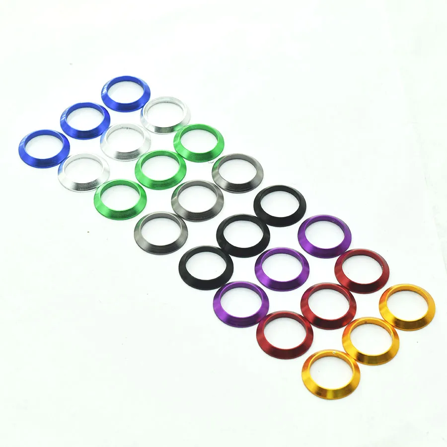 Anillo decorativo Anillo embellecedor para caña de pescar DIY Caña de pescar pieza de aluminio Componentes de reparación control de bobinado de tamaño mixto