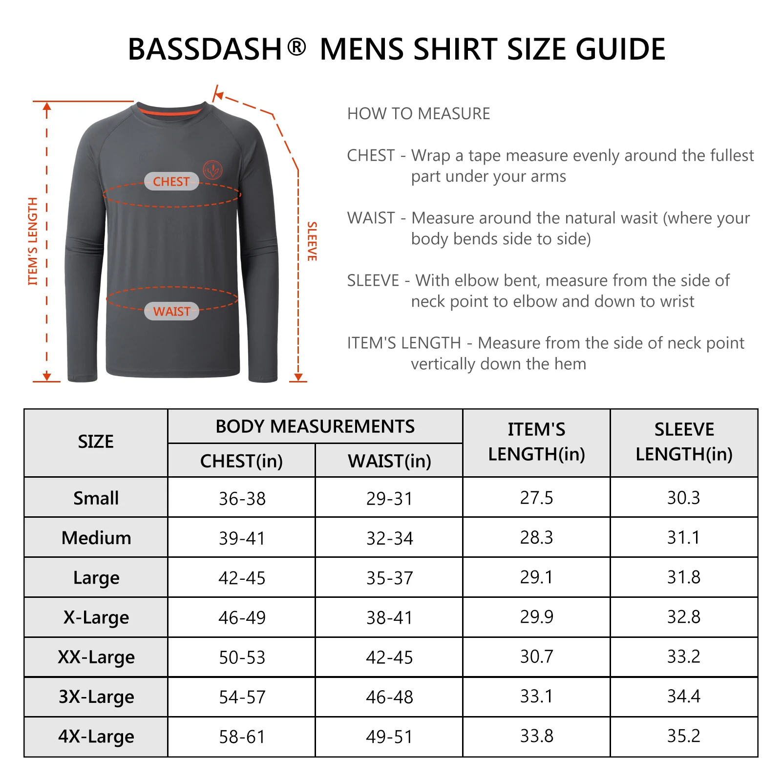 Bassdash-camisa de caza para hombre, camisa ligera de camuflaje, manga larga, elástica, pesca, senderismo, FS22M, UPF 50 - imagen 2