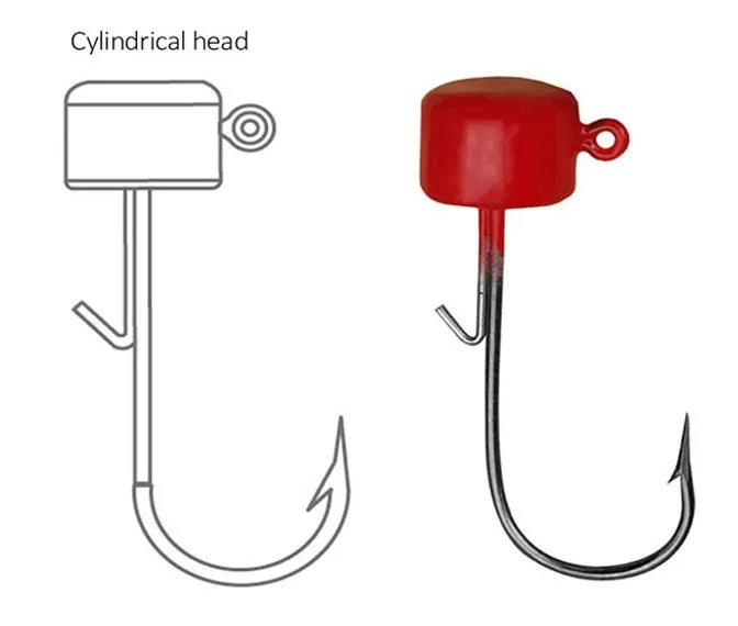 LSP 4 Uds Ned Rig Jig anzuelos de pesca anzuelos de púas anticaída para agua dulce cebo de silicona suave anzuelos de pesca piezas de pesca - imagen 2