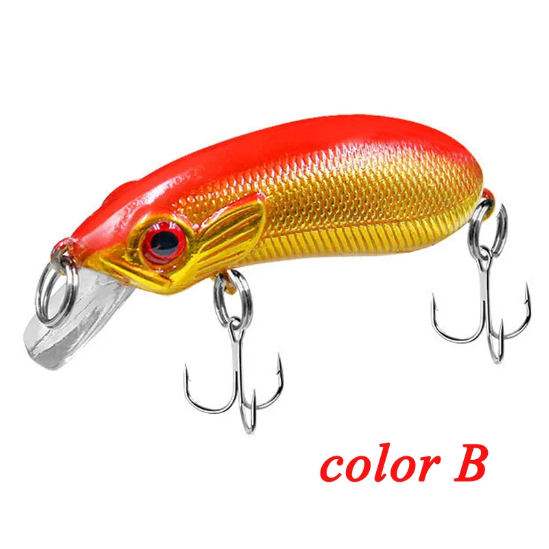 POETRYYI-cebos crankbaits de hundimiento lento, cebos con gancho, wobbler, manivela, Señuelos de Pesca, aparejos para trucha, perca, zander, crappie, 5cm, 6,6g - imagen 3