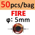 5mm FIRE 50 piezas