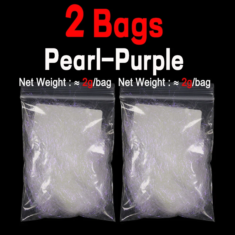 2 bags pearl purple