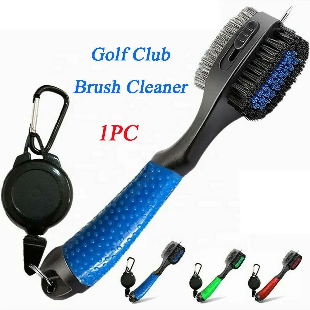 Limpiador retráctil duradero, herramienta de limpieza de Golf, cepillo para palos de Golf, accesorios de Golf, herramienta afiladora, limpiador de ranuras retráctil - imagen 2